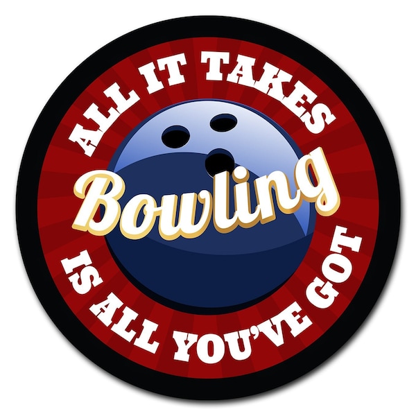 Signmission Bowling Zone Circle Corrugated Plastic Sign C-12-CIR-Bowling - main